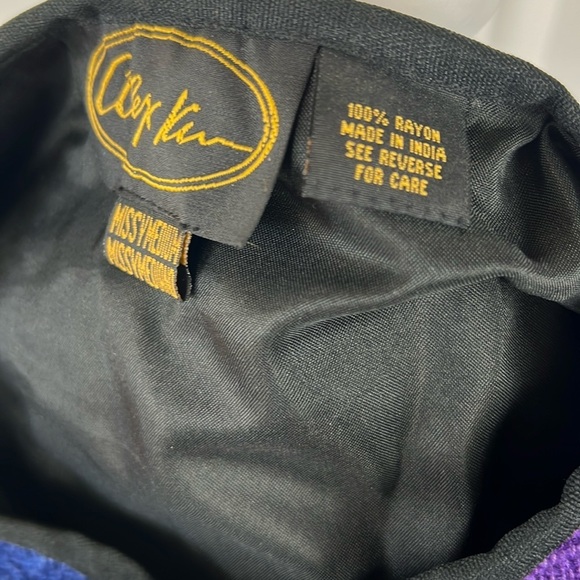 Alex Kim Retro VTG Abstract Art Knit Patchwork Tapestry Festival Jacket Blazer - Picture 8 of 10